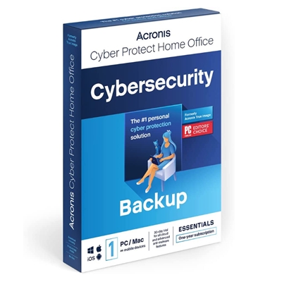 ACRONIS BOX CYBER PROTECT HOME OFFICE ESSENTIALS 1PC - 1 ANNO - SW BACKUP - HOEBA1EUS