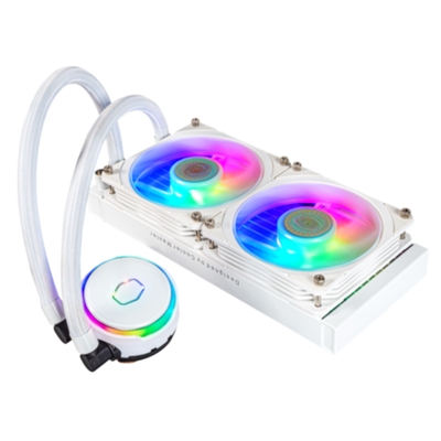 89.0067-2.jpg DISS. LIQUIDO COOLER MASTER MLY-D24M-A23PZ-RW MASTERLIQUID 240 FLUX INT. LGA2066>1700 AMD AM5>FM1 277X119,6X27,2MM WHITE EDITION