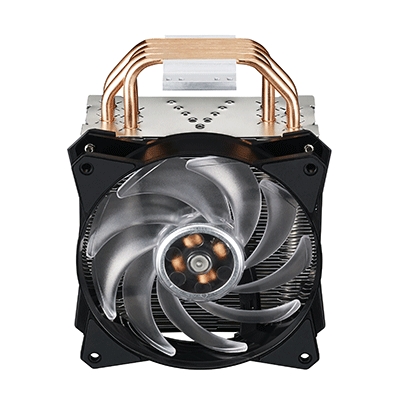 89.1246-3.jpg VENTOLA X CPU COOLER MASTER MAP-T4PN-220PC-R1 MASTERAIR MA410P INTEL LGA775/2066 AMD AM4/FM2+ 12X12X2.5CM 6-30DBA 650-2000RPM 4P
