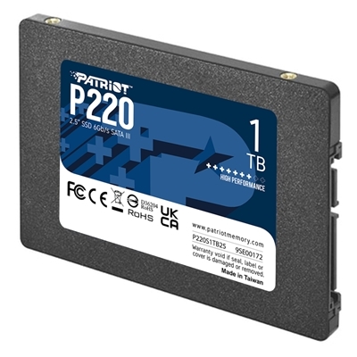 34.8162-1.jpg SSD-SOLID STATE DISK 2.5'' 1000GB(1TB) SATA3 PATRIOT P220S1TB25 P220 READ:550MB/S-WRITE:500MB/S