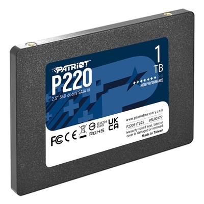 34.8162-2.jpg SSD-SOLID STATE DISK 2.5'' 1000GB(1TB) SATA3 PATRIOT P220S1TB25 P220 READ:550MB/S-WRITE:500MB/S