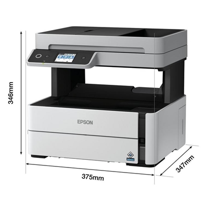 12.405-1.jpg STAMPANTE EPSON MFC INK ECOTANK MONO ET-M3170 C11CG92402 A4 4IN1 39PPM F/R 250FG ADF LCD USB WIFI LAN FINO:31/12