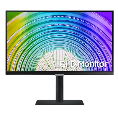 MONITOR SAMSUNG LCD IPS LED 24'' WIDE S24A60U 5MS QHD BLACK HDMI DP 3XUSB USB-C PIVOT VESA FINO:31/01