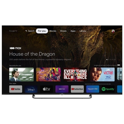 TV LED SMART-TECH 65'' FRAME LESS 65UG10V3 SMART-TV GOOGLE TV 4K DVB-T2/S2 UHD 3840X2160 BLACK CI SLOT 4XHDMI 2XUSB VESA
