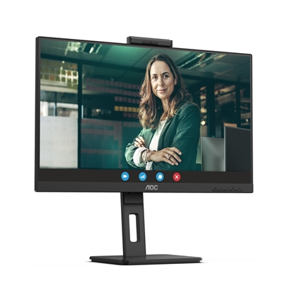 29.2426-1.jpg MONITOR AOC LCD IPS LED 23.8'' WIDE FRAMELESS 24P3QW 4MS MM FHD 1000:1 BLACK REG.ALT. PIVOT 2XHDMI DP 4XUSB WEBCAM VES FINO:31/01