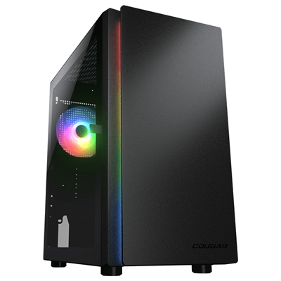 CABINET MINI TOWER COUGAR 385PC40R PURITY RGB GAMING NERO 200X392X360MM 4SLOT 2X3,5'' 2X2,5'' VETRO 1XFANRGB