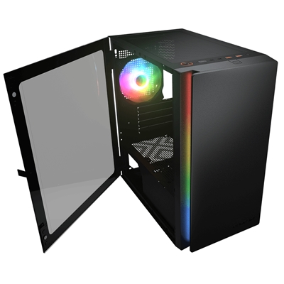 32.0032-2.jpg CABINET MINI TOWER COUGAR 385PC40R PURITY RGB GAMING NERO 200X392X360MM 4SLOT 2X3,5'' 2X2,5'' VETRO 1XFANRGB