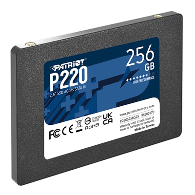 34.8160-2.jpg SSD-SOLID STATE DISK 2.5'' 256GB SATA3 PATRIOT P220S256G25 P220 READ:550MB/S-WRITE:490MB/S