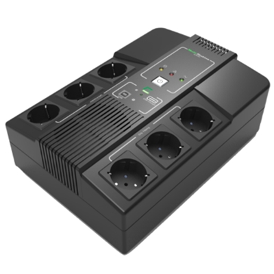 UPS ELSIST MULTISTATION 1000 A MULTIPRESA UPS 1000VA/600W + 6PRESE SCHUKO + USB FINO:31/01