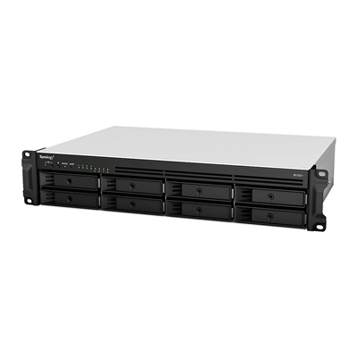 43.1287-2.jpg NAS SYNOLOGY RS1221RP+ X 8HD 3.5''/2.5''SATA>NO HD<RACK 4U-QUADCORE 2.2GHZ-DDR4 4GB ECC-4P 1GBE RJ45-2P USB+1PESATA-SUPP.40 TEL.