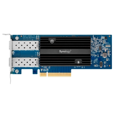 SCHEDA DI INTERFACCIA DI RETE NIC SYNOLOGY E25G21-F2 A DOPPIA PORTA 25GBE SFP28 PER SER.FSXX-,SAXX,UC3200,RSXXXXS+,RSXXXXS,HDXX