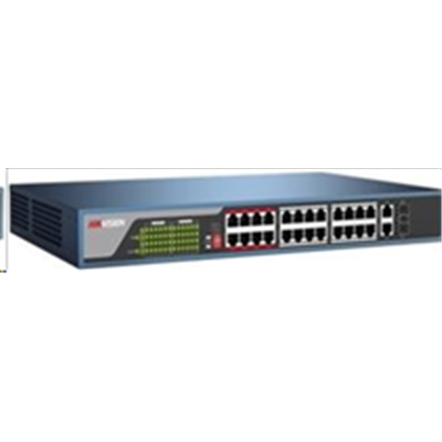 SWITCH 24P 10/100M POE HIKVISION DS-3E0326P-E 2P UPLINK COMBO 10/100/1000M 240VAC 370W- UNMANAGED