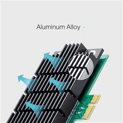 43.5210-2.jpg ADATTATORE PCI EXPRESS WI-FI AC1200 TP-LINK ARCHER T4E 300MBPS A 2.4GHZ + 867MBPS A 5GHZ BEAMFORMING FINO:31/01