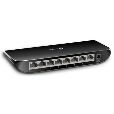 43.582-3.jpg SWITCH 8P LAN GIGABIT TP-LINK TL-SG1008D DESKTOP -GARANZIA 3 ANNI- FINO:26/01