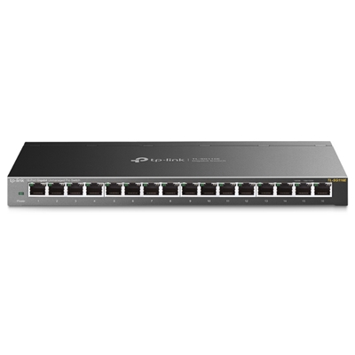 SWITCH 16P LAN GIGABIT TP-LINK TL-SG116E EASY SMART RJ45, DESKTOP STEEL CASE MTU/PORT/TAG-BASED VLAN