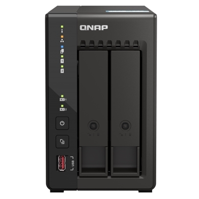 NAS QNAP TS-253E-8G 2HD 3,5''/2,5'' SATA6G>NO HD<2PX2.5GIGA-4P USB-8GB DDR4 (NON ESP.)-CELERON J6412 4CORE