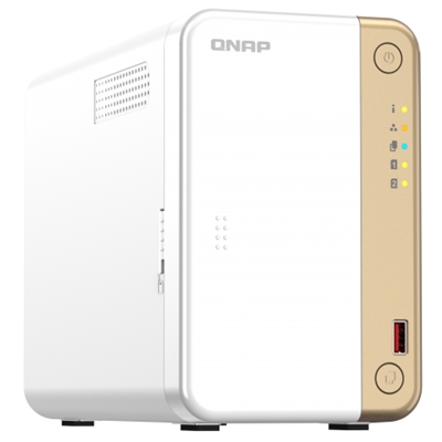 43.8578-1.jpg NAS QNAP TS-262-4G 2HD 3,5''/2,5'' SATA6G>NO HD<1PX2.5GBE -2P USB3.2-2P USB2.0-4GB DDR4 (NON ESPAND.)-CELERON N4505 2-CORE