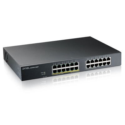 43.9076-1.jpg SWITCH ZYXEL GS1915-24EP-EU0101F 24P GIGA POE (FINO 130W)-NEBULAFLEX - SUPPORTO IPV6, VLAN - DESIGN SENZA VENTOLE, DESKTOP