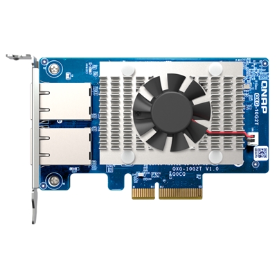 SCHEDA DI RETE QNAP QXG-10G2T DUAL-PORT BASET 10GBE-PCIE GEN3 X4 -LOW PROFILE .