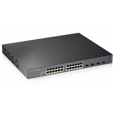 43.9519-1.jpg SWITCH 24P GIGABIT POE+4P 10 GIGABIT SFP ZYXEL XGS2210-28HP-EU0101F SUPP. IPV6, ISTACKING, VLAN - RACK