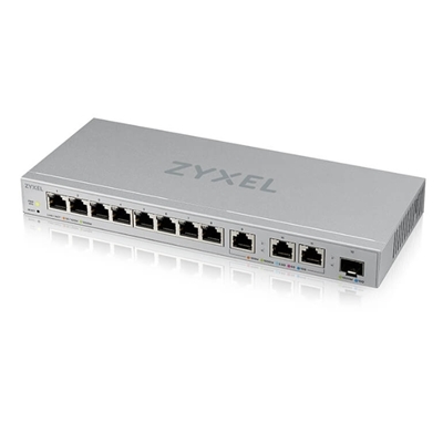 SWITCH 12P LAN GIGABIT ZYXEL XGS1250-12-ZZ0101F 8P GIGABIT + 3P 10MGBE 1P SFP+ 10GBE EASY MANAG.X VLAN,DESKTOP/RACK