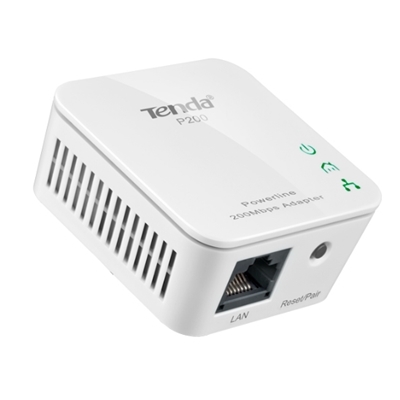 44.590-2.jpg POWERLINE 200M TENDA P200 KIT- MINI -STARTER KIT CONF.2PZ - PULS.SYNCH PER MESSA IN SIC.RETE(AES 128BIT) - GARANZIA 3 ANNI