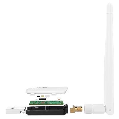 44.719-1.jpg WIRELESS N 300M LAN USB TENDA U1 802.11BGN - 2T2R 2.4GHZ- 1 ANTENNA - GARANZIA 3 ANNI-