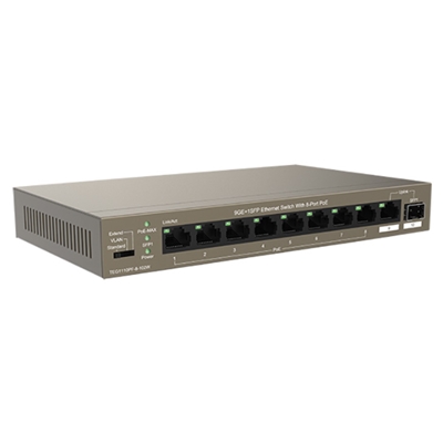 44.787-2.jpg SWITCH 9P GE LAN +1P SFP TENDA TEG1110PF-8-102W 8P POE