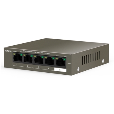 44.793-2.jpg SWITCH 5P LAN GIGABIT TENDA TEG1105P-4-63W POE-METALLO - GARANZIA 3 ANNI