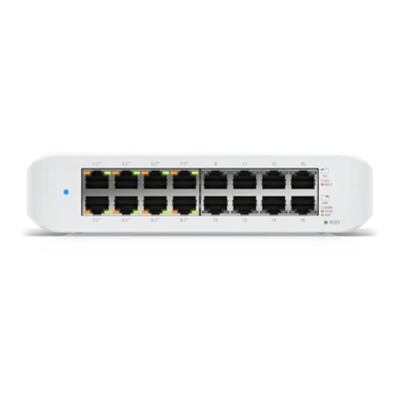 52.4510-2.jpg SWITCH 16P POE LAN GIGABIT UBIQUITI USW-LITE-16-POE GEN2 45W - 16P RJ45 GBE DI CUI 8P POE+
