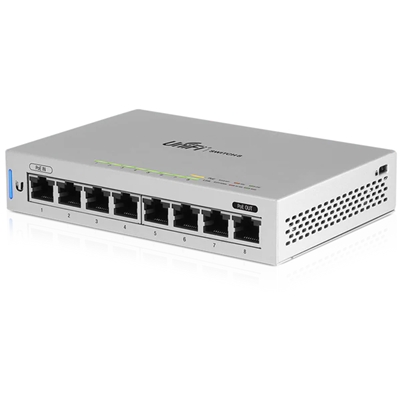 52.5141-1.jpg SWITCH 8P LAN GIGABIT UBIQUITI UNIFI US-8 - 1P POE PASSTHROUGH