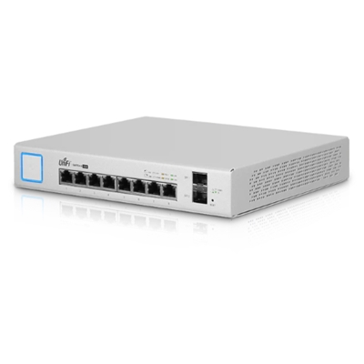 52.515-1.jpg SWITCH 8P LAN GIGABIT UBIQUITI UNIFI US-8-150W MANAGED 2P SFP -SUPP. POE-