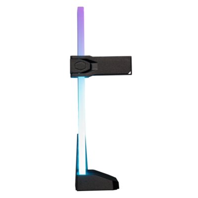 83.1983-1.jpg SUPPORTO VGA ARGB COOLER MASTER MCA-U000R-GSBTG-00 STABILIZZATORE PER GPU IN PLASTICA E VETRO TEMPERATO