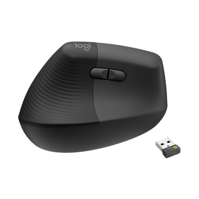 84.659-1.jpg MOUSE LOGITECH RETAIL LIFT FOR BUSINESS VERTICALE ERGONOMICO PER MANO SINISTRA GRAPHITE 910-006495