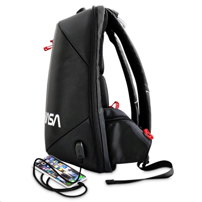 89.2162-1.jpg BORSA ZAINO NB 15.6'' ATLANTIS NS-KLB190407-A MOD. NASA-NERO-CAP.26L-1P USB EST.+CAVO PROL.INT.-TRIPLA TASCA PORTA OGG.