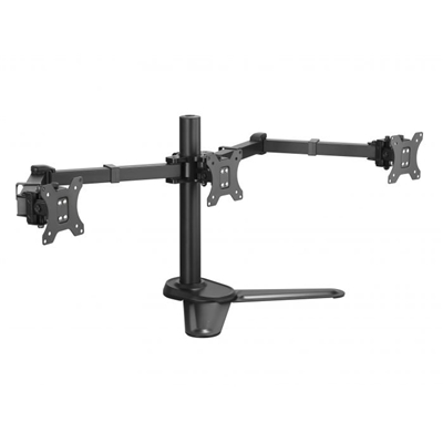 89.2231-1.jpg SUPPORTO X TRE MONITOR DA TAVOLO 17''-27'' EQUIP 650125 SUPP.FINO A 8KG - VESA FINO A 100X100 ROTAZIONE 360 -EAN: 4015867222942