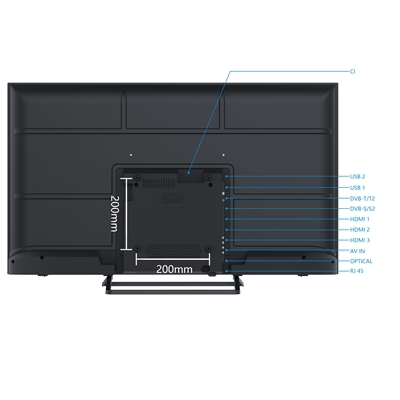 28.0107-1.jpg TV LED SMART-TECH 43'' FRAME LESS 43FA10V3 SMART-TV ANDROID 9 DVB-T2/S2 FHD 1920X1080 BLACK CI SLOT 3XHDMI 2XUSB VESA