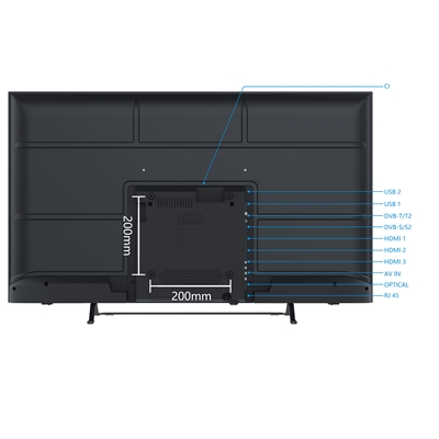 28.0108-1.jpg TV LED SMART-TECH 43'' FRAME LESS 43UA10V3 SMART-TV 4K ANDROID 9 DVB-T2/S2 UHD 3840X2160 BLACK CI SLOT 3XHDMI 2XUSB VESA