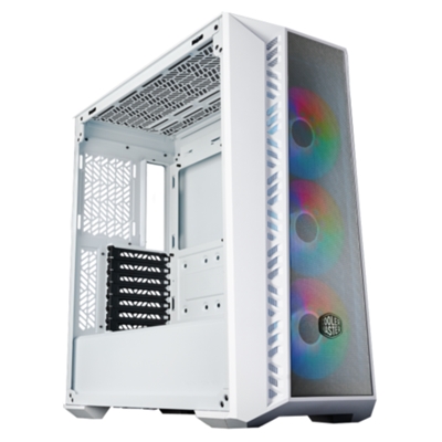 32.1063-1.jpg CABINET ATX MIDI TOWER COOLER MASTER MB520-WGNN-S00 MASTERBOX 520 MESH WHITE ATX 2X3.5 3X2.5 2XUSB3.2 ARGB LATO TRASP. NOALIM.