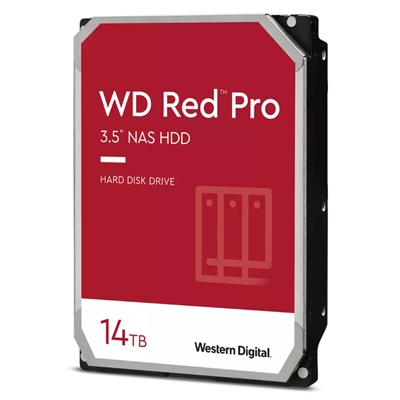HARD DISK SATA3 3.5'' X NAS 14000GB(14TB) WD141KFGX WD RED PRO 512MB CACHE 7200RPM NAS FINO A 24 SLOT HARD DRIVE