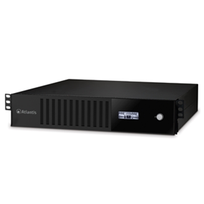 UPS ATLANTIS A03-HP1201-RC 1200VA/720W SINEWAVE CON AVR-RACK 2U-DISPLAY LCD-INT. USB-2 BATT. 12V/7A -GARANZIA 2 ANNI