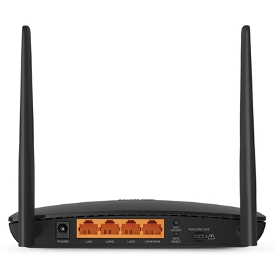 43.6316-2.jpg ROUTER 300M WIRELESS N 4G LTE TP-LINK ARCHER TL-MR6400 3P 10/100+1P 10/100 WAN 2 ANTENNE LTE - GAR.3 ANNI FINO:29/02
