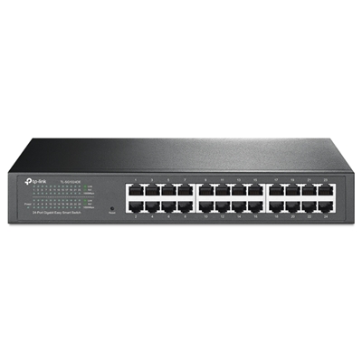SWITCH 24P LAN GIGABIT TP-LINK TL-SG1024DE EASY SMART SWITCH, 10/100/1000MBPS RJ45 P-GARANZIA 3 ANNI-