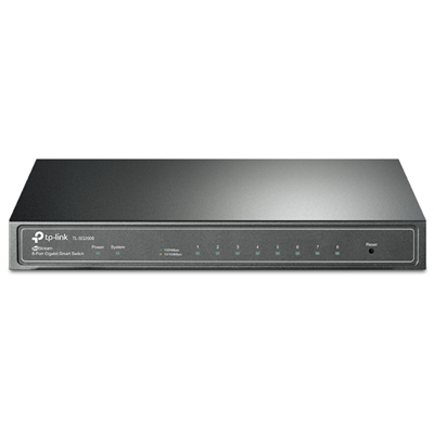 SWITCH 8P LAN PURE-GIGABIT TP-LINK TL-SG2008 SMART MANAGED - GARANZIA A VITA