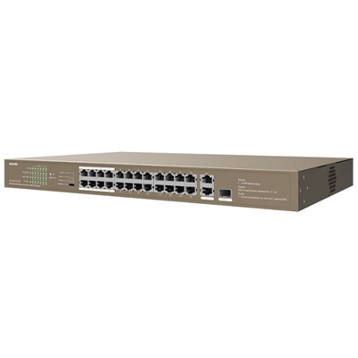 44.664-1.jpg SWITCH 24P LAN 10/100M TENDA TEF1126P-24-250W POE 1P 10/100/1000BASE TX 1P 1000BASE-X SFP
