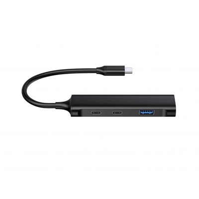 47.8714-3.jpg HUB USB3.0 4P CONCEPTRONIC HUBBIES12B 2P USB-C E 2P USB-A - NERO