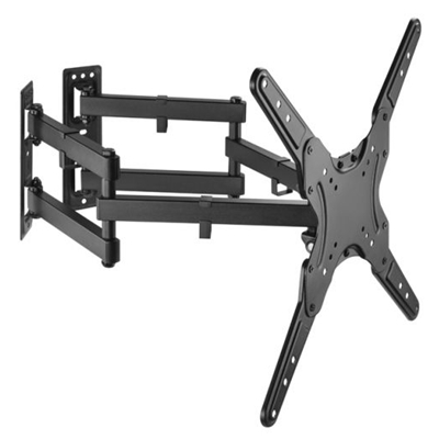 SUPPORTO X LCD/TV DA PARETE ANGOLARE FULL-MOTION 32''/55'' EQUIP 650328 SUPP.FINO A 45KG - VESA: 400X400 -EAN: 4015867227152