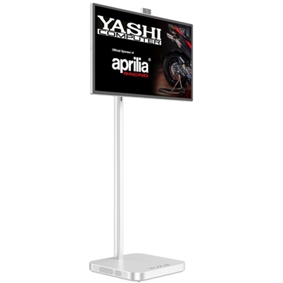MONITOR YASHI TOUCH MARTINI DY3270 32'' MOBILE AUT. 4ORE BASE SU RUOTE ANDROID11 PIVOT WEBCAM IPS4K M-HDMI+TYPEC 2YOC FINO:30/08