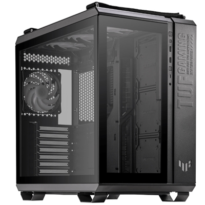 CABINET ATX MIDI TOWER ASUS TUF GAMING GT502 PLUS TG ARGB BLACK 4XCOMBO-BAY 8XSLOT-ESP. NO-ALIM. 285X450X446MM 90DC0090-B19010