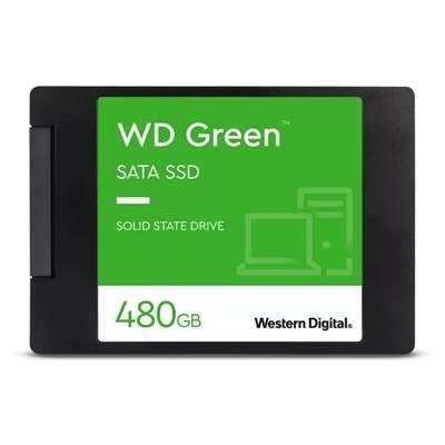 SSD-SOLID STATE DISK 2.5'' 480GB SATA3 WD GREEN WDS480G3G0A READ:540MB/S-WRITE:465MB/S CERTIFIED REPAIR